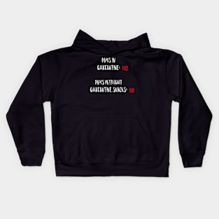 Quarantine Snacks Kids Hoodie